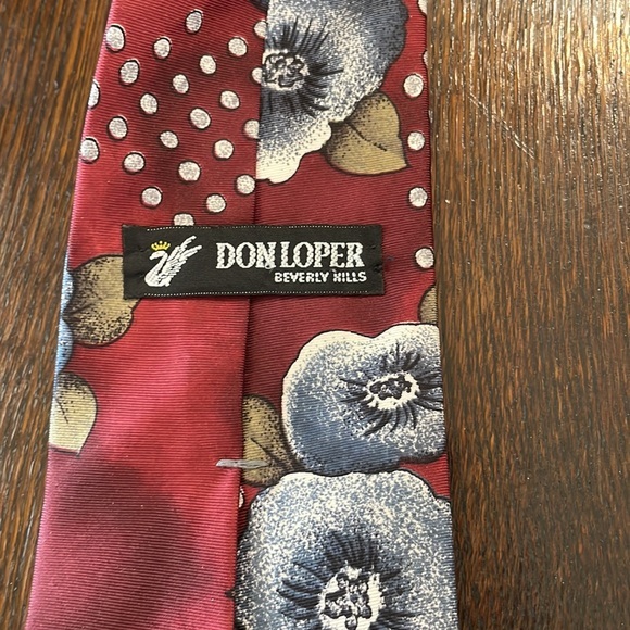 Don Loper Accessories Vintage Don Loper Beverly Hills Burgundy And